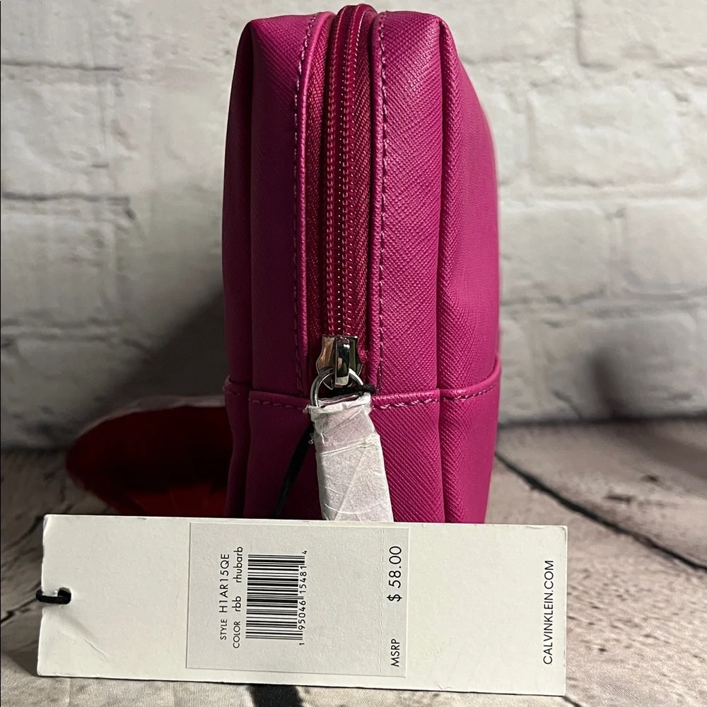 * Calvin Klein Fuchsia Cosmetic Bag